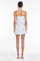 IVNO Riviera Ruffle Belted Mini Dress